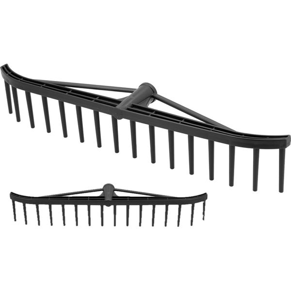 Rastrello Da Giardino, Rastrello 16 Denti 55 Cm Rastrello Per Prato, Plastica-image