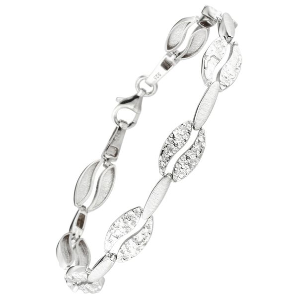 Armband Jobo, Silber (Silber 925), ArmbäNder, Damen, 19Cm, Silber 925 (Sterlingsilber), Armband, 925 Silber GehäMmert-image