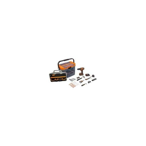 Akku-Schlagbohrschrauber BCKSB04, 18Volt Orange/Schwarz, 2X Li-Ionen Akku 1,5Ah, Aufbewahrungsbox, 78-Teiliges ZubehöR-Set-image
