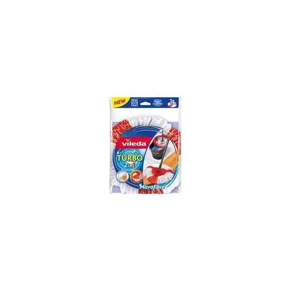 Turbo 2In1 Wischkopf, Bodenwischer Weiß/Rot, FüR Wischmop Easywring & Clean-image