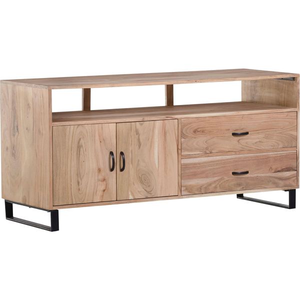 Sideboard Gutmann Factory "Georgia", Beige (Natur), B:140Cm H:68Cm T:52Cm, Massivholz, Sideboards, Sideboard, Kommode Aus Massivem Akazienholz, Breite 140 Cm-image
