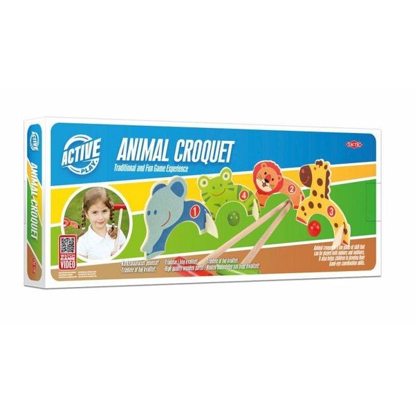 Croquet In Legno Per Bambini Con Animali-image