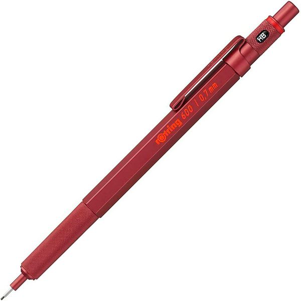 Rotring 2114265 Rotring 600 Matita Meccanica Rosso Metallizzato 0,7 Mm-image