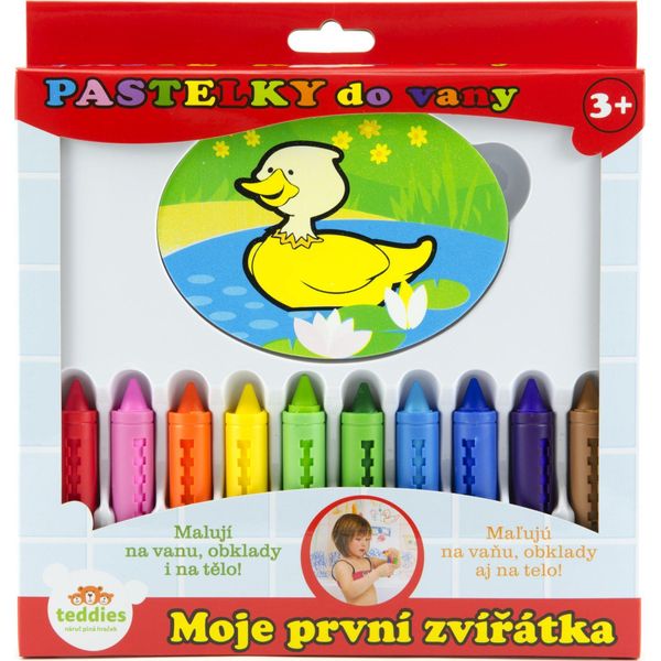 Teddies Pastelli Da Bagno I Miei Primi Animali 10 Pezzi Con Spugna In Scatola Mpz-image