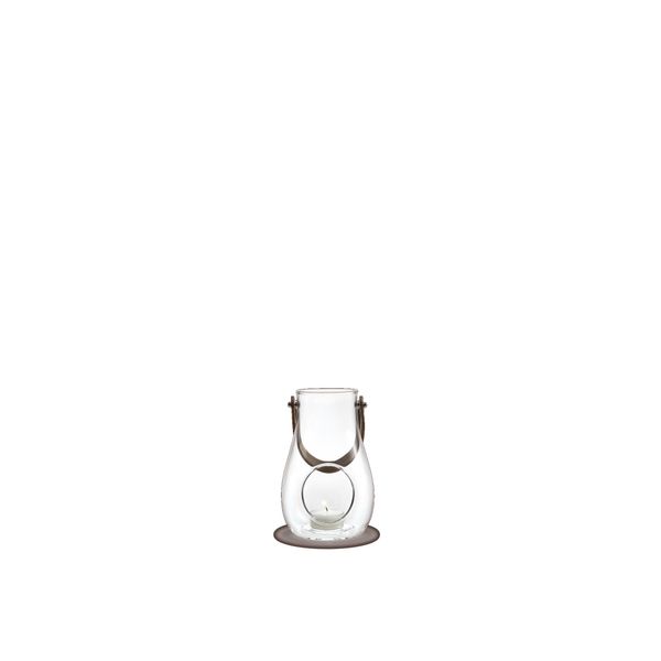 Holmegaard Design With Light Lanterna Trasparente Con Manico In Pelle Altezza 16 Cm-image