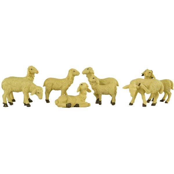 Figure Del Presepe Dipinte A Mano 7 Pezzi, Altezza Circa 7 Cm, Adatte A Figure Da 15 A 17 Cm-image