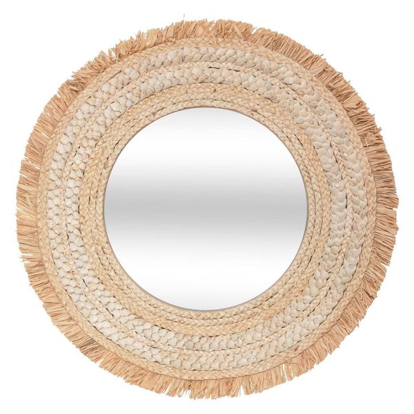 Geflochtener Spiegel "Celia"" - Bast D. 68 Cm - Atmosphera Interior Designer"-image