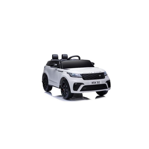 Es-Toys Kinder Elektroauto Range Rover Velar Eva-Reifen StoßDäMpfer Scheinwerfer Weiß-image