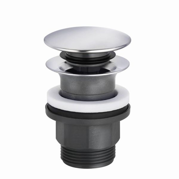 Kludi PUSH-OPEN Ablaufgarnitur G 1 1/4 FüR Waschtisch Ohne ÜBerlauf Chrom, 1042605-00 1042605-00-image