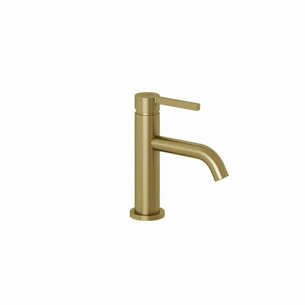 Kludi Nova Fonte Pura Waschtischarmatur 100 Ohne Ablaufgarnitur Brushed Gold, 20026N015 20026N015-image