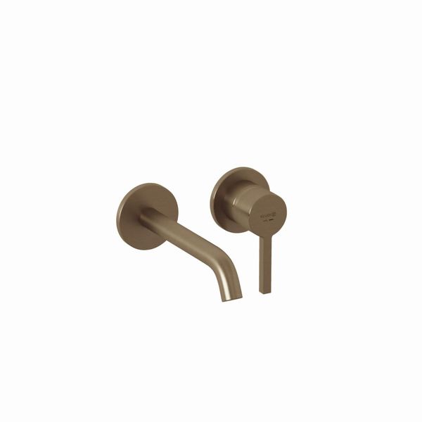 Kludi Nova Fonte Pura Waschtisch-Wand-Einhandmischer 180 Ohne Ablaufgarnitur Brushed Bronze 20244N115-image