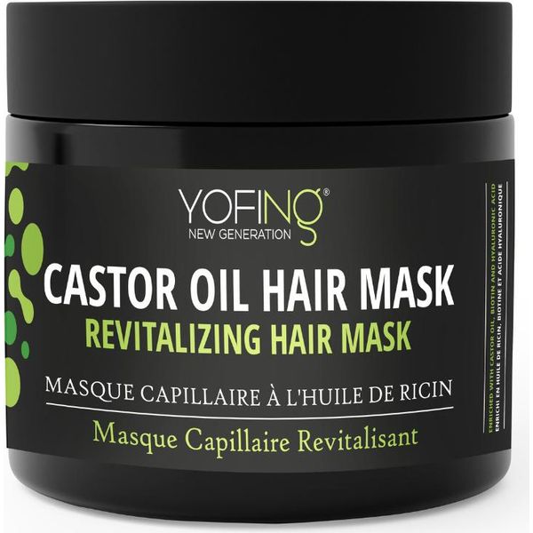 Maschera All'olio Di Ricino Con Biotina E Minerali Del Mar Morto Per Rafforzare La Crescita Dei Capelli E Contrastarne La Caduta-image