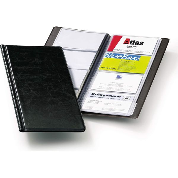 Durable Album Porta Biglietti Da Visita Visifix® 96 Effetto Pelle, Nero, 238001-image