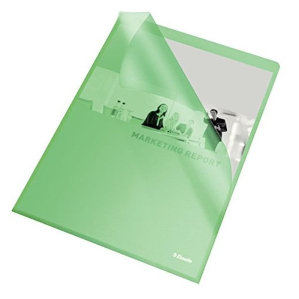 Tasche Portadocumenti Standard Esselte, Din A4, Pp, Verde, 0,12 Mm-image