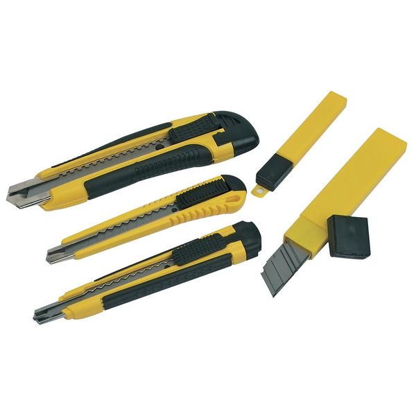 BrÜDer Mannesmann M60125 BrÜDer Mannesmann Set Di Frese, 3 Pezzi, Nero / Giallo-image