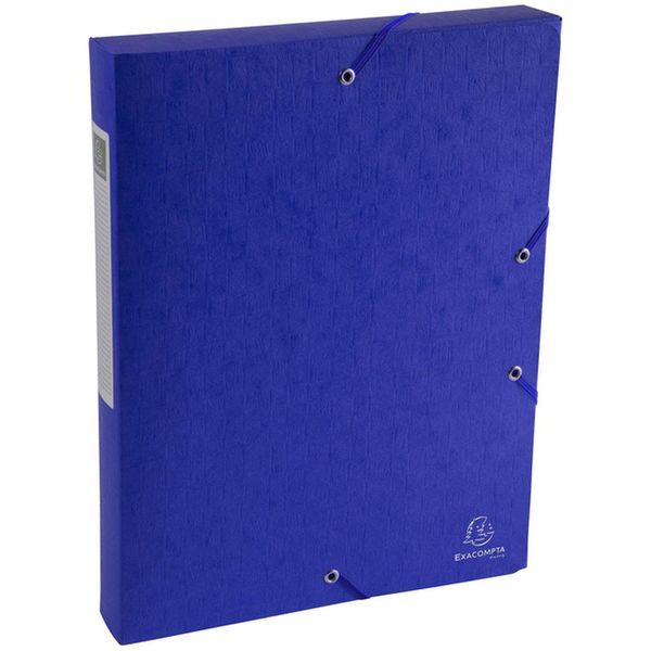 Scatola D'archivio Exacompta Dorso 40 Mm Con Etichetta In Cartone Manila Scotten Nature Future, Blu, Cartone, A4, 240 X 320 X 40 Mm-image