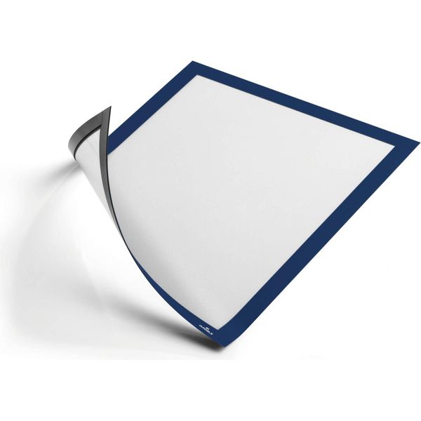 Durable Cornice Espositiva Duraframe® Magnetic A4, 5 Pezzi, Blu Scuro, 486907-image