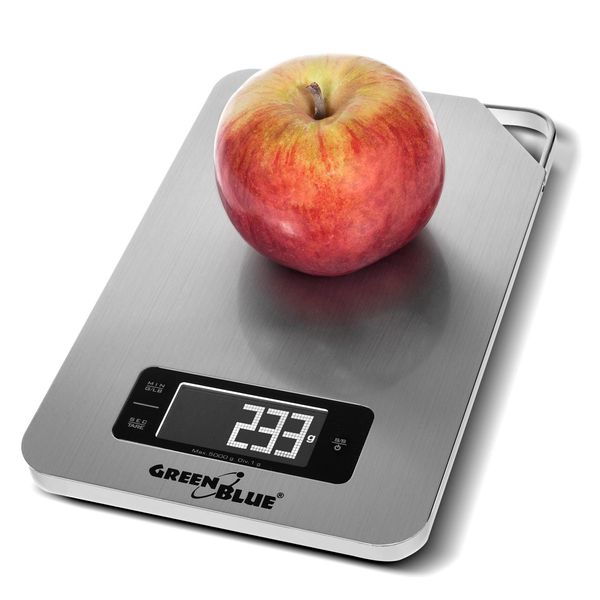 Bilancia Digitale Da Cucina Bilancia Per Uso Domestico Bilancia Digitale In Acciaio Inox Display Lcd 5Kg / 1G-image
