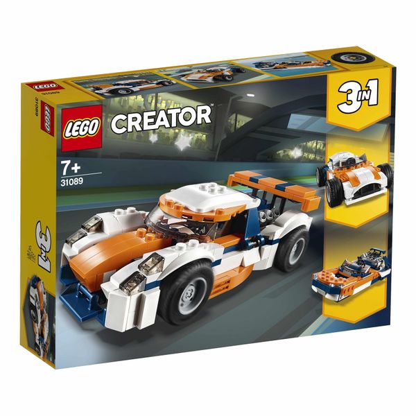 Lego 31089 Creator Auto Da Corsa, Motoscafo O Auto Da Corsa Classica, Set Di Costruzioni 3 In 1, Veicoli Per Bambini Dai 7 Anni In Su-image