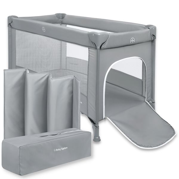 Lettino Da Viaggio Happy Traveler Basic - Grigio-image