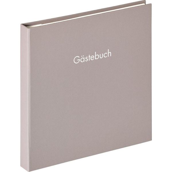 Walther Libro Degli Ospiti A Spirale Fun Grey 26X25 Cm 50 Pagine Bianche-image