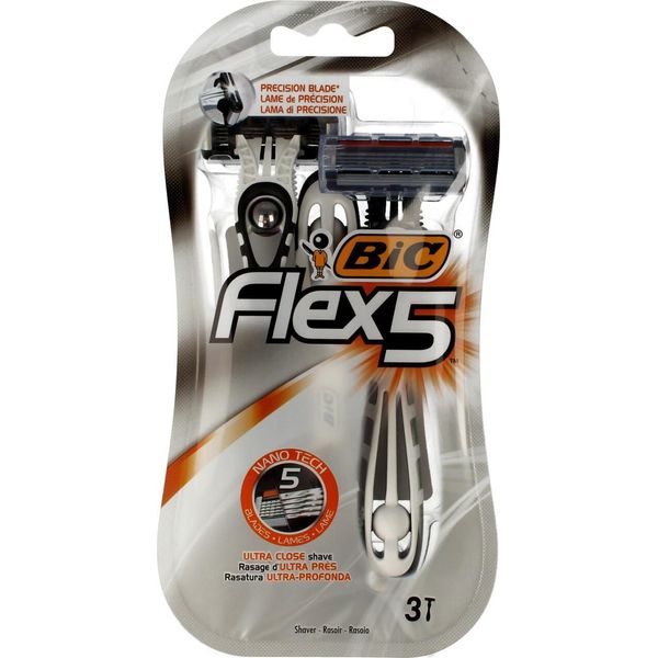 Bic Flex 5 Rasoi Usa E Getta, 3 Pezzi (Prodotto Dalla Germania)-image