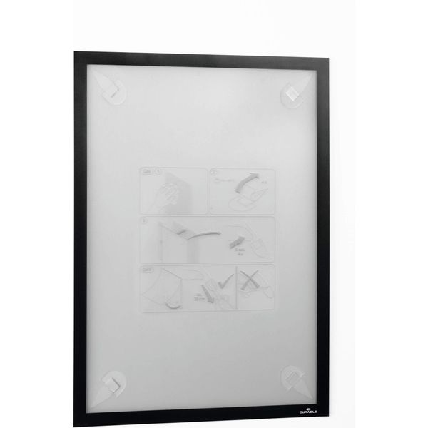 Durable Cornice Espositiva Duraframe® Wallpaper A3, Nero, 484401-image