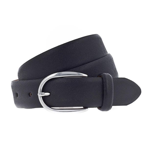 Vanzetti Pelle Cintura Classics 30Mm Cambered Leather Belt W75 Black Nero-image