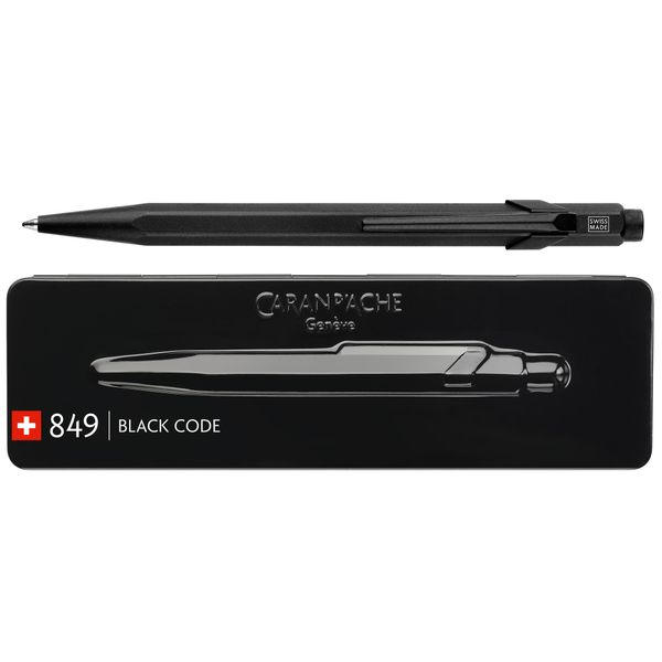 Caran D'ache 849496 Caran D'ache Biro Retrattile 849 Black Code, Nero-image