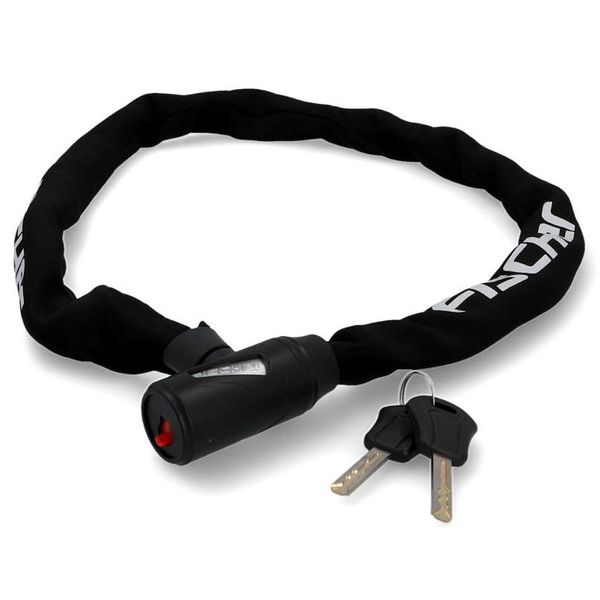 Fischer 50463 Fischer Lucchetto A Catena Per Bicicletta In Neoprene, Con Chiave-image