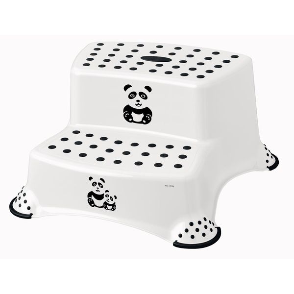 Keeeper 1003110024100 Keeeper Kids Sgabello "Igor Panda"", A Due Gradini, Bianco"-image