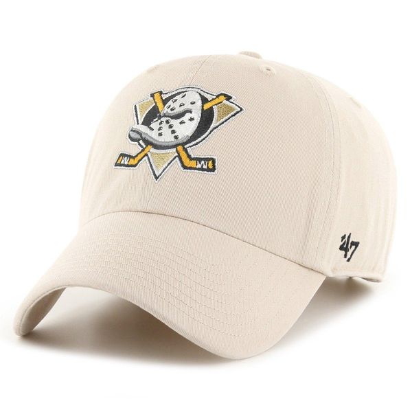 47 Brand Cap Regolabile - Clean Up Anaheim Ducks Bone Beige-image