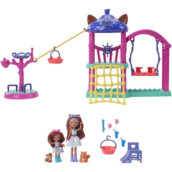 Set Da Gioco Enchantimals Con 2 Bambole E Amici Animali, Accessori Inclusi-image