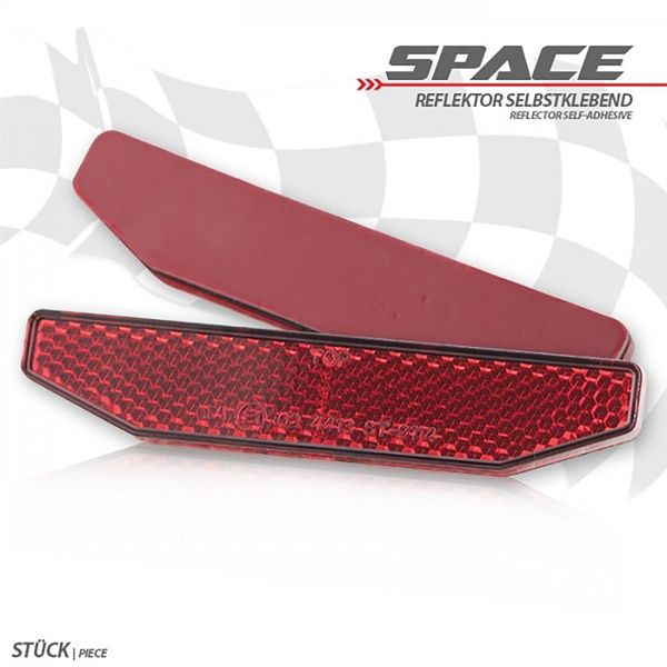 Riflettore Space Rosso 19 Mm X 98 Mm Autoadesivo-image