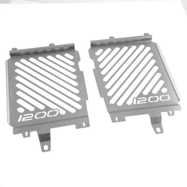 Copriradiatore Zieger Compatibile Con Bmw R 1200 Gs Design Logo Argento-image