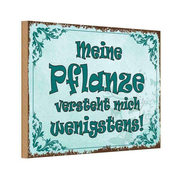 Vianmo Insegna In Legno 20X30 Cm Meine Pflanze Vesteht Mich-image