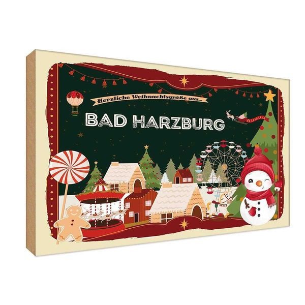 Vianmo Insegna In Legno 20X30 Cm Weihnachten Aus Bad Harzburg-image