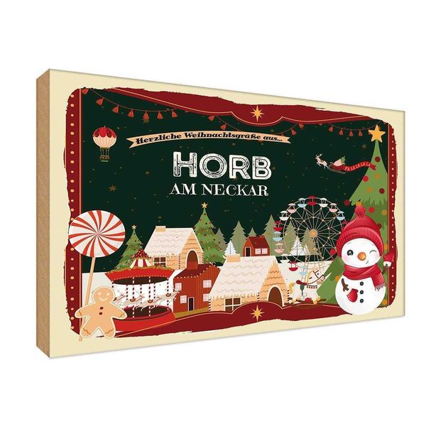 Vianmo Insegna In Legno 20X30 Cm Weihnachten Aus Horb Am Neckar-image