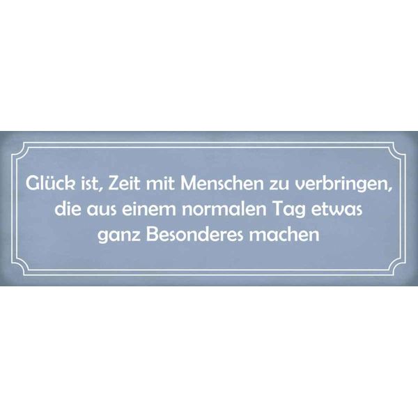 Vianmo Insegna In Legno 10X27 Cm GlüCk Ist Zeit Mit Menschen Zu-image