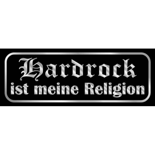 Vianmo Insegna In Legno 10X27 Cm Hardrock Ist Meine Religion-image
