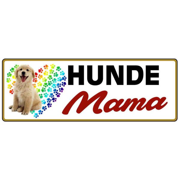 Vianmo Insegna In Legno 10X27 Cm Hunde Mama-image