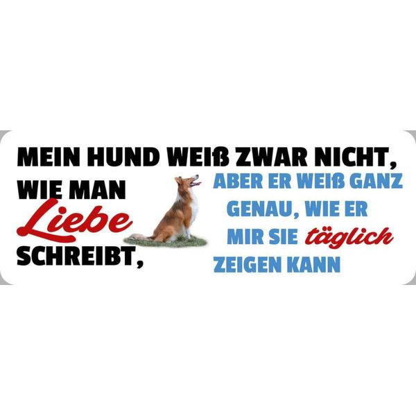 Vianmo Insegna In Legno 10X27 Cm Hund Zeigt TäGlich Seine Liebe-image
