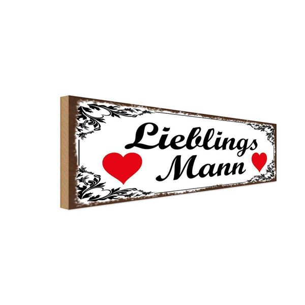 Vianmo Insegna In Legno 10X27 Cm Libelingsmann Herz-image