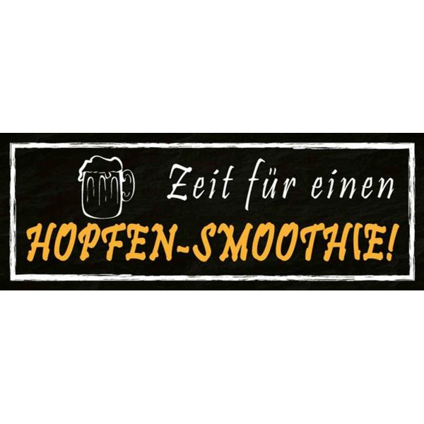 Vianmo Insegna In Legno 10X27 Cm Zeit FüR Einen Hopfen-Smoothie-image