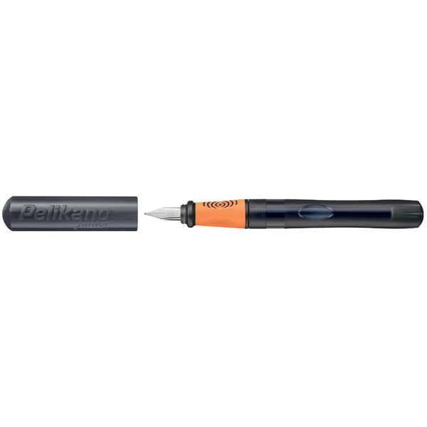 Pelikan 824880 Pelikan Pelikano® Junior PatronenfüLler Antrazit/Orange L (FüR LinkshäNder)-image