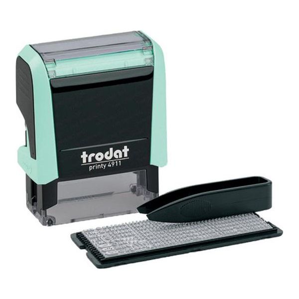 Trodat 4911 Typomatic Timbro Autoinchiostrante Testo/Data-image