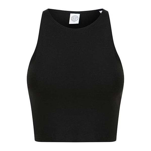 Sf Women SK106 | Top Cropped Da Donna - Top Cropped Da Donna - Colore: Nero - Taglia: Xs-image