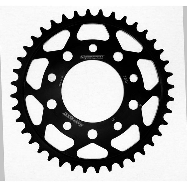 Pignone Supersprox In Acciaio 525 - 40T (Nero) RFE-1332:40-BLK|ID 80,0 Lk 110,0 5 Fori/5 Fori-image