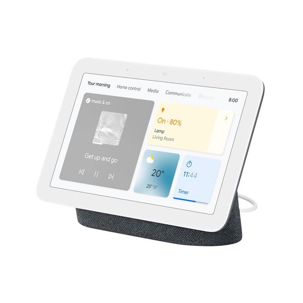 Google Home GA01892-EU Google Nest Hub 2 Carbon Smart Home Assistant-image
