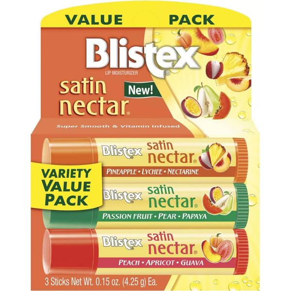 Blistex | Confezione Da 3, Balsamo Per Labbra, Idratante, Protettivo Contro Il Freddo, Ideale Per L'inverno | Mix Di Frutta - 3 X 4,25 G-image